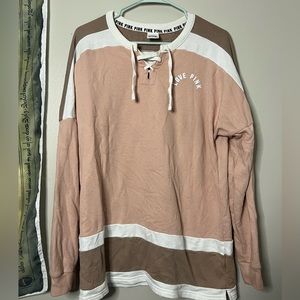 PINK jersey style pullover sweater